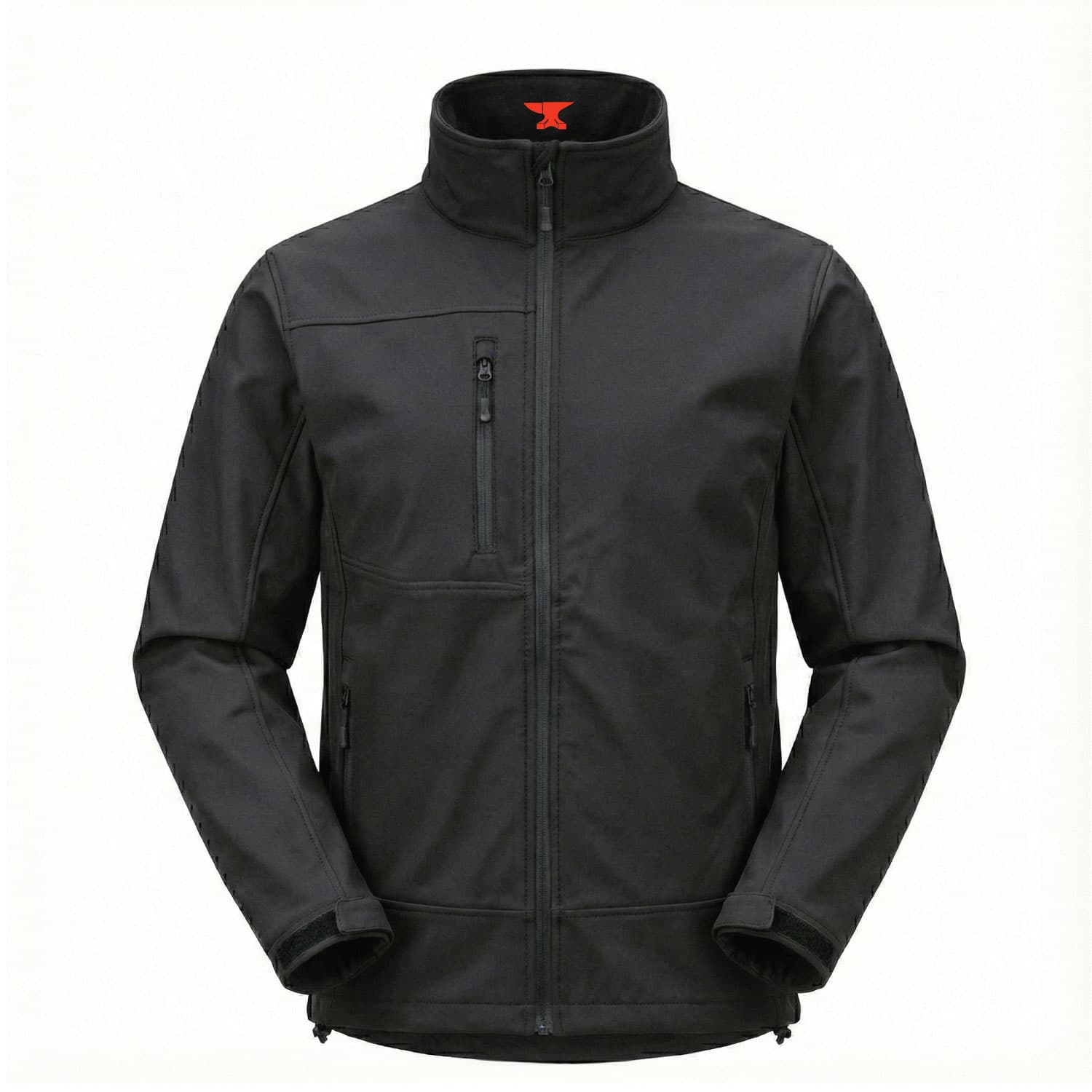 James Forge Soft Shell Jacket Full Zip Light Weight - Black