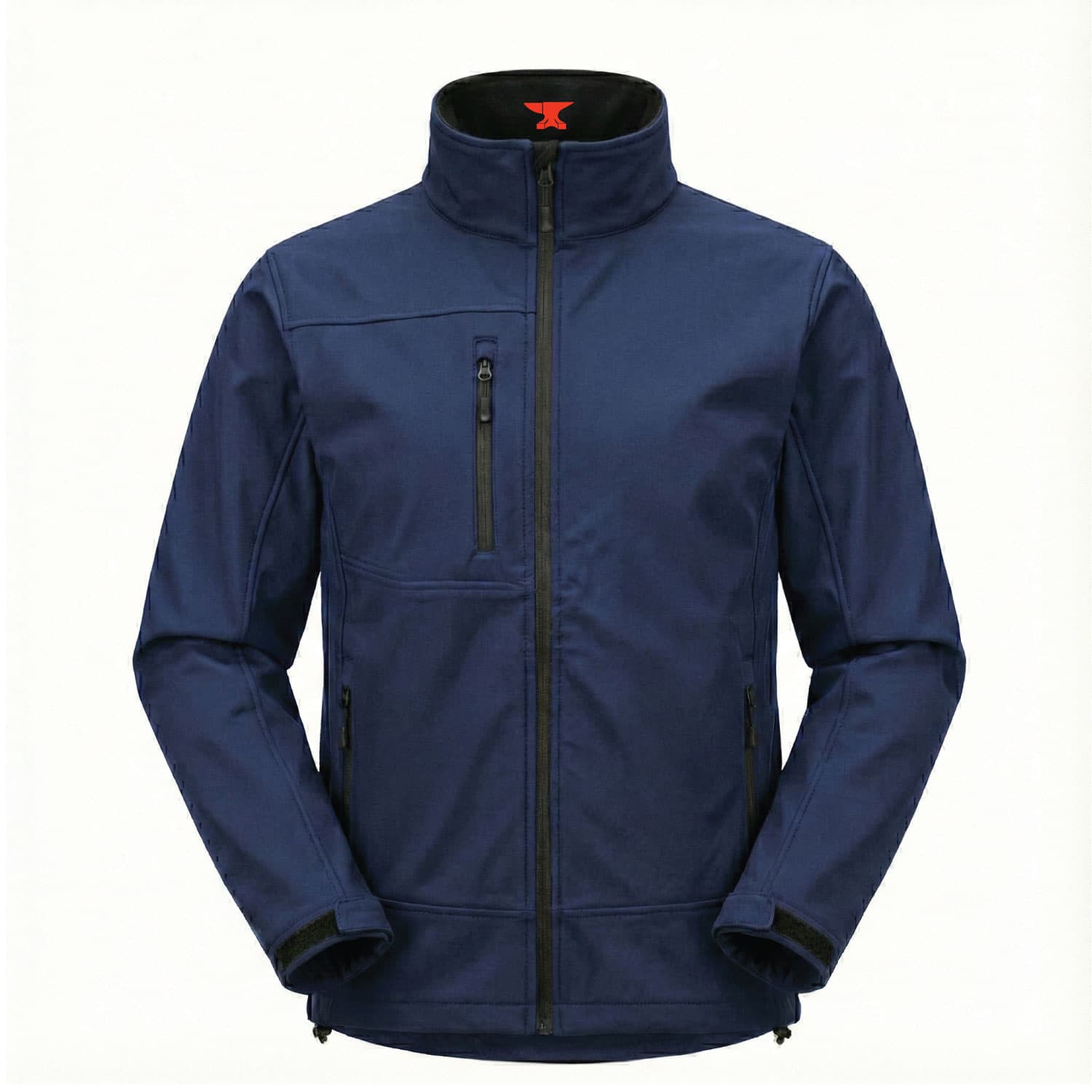 James Forge Soft Shell Jacket Full Zip Light Weight - Blue Navy